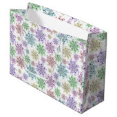 Grand Sac Cadeau Nordic Snow Garden (Devant Angle)