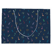 Grand Sac Cadeau Notes musicales (Dos)