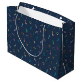Grand Sac Cadeau Notes musicales (Dos Angle)