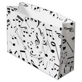 Grand Sac Cadeau Notes musicales 3 (Dos Angle)
