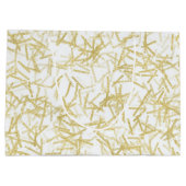 Grand Sac Cadeau Notes musicales White Gold Confetti (Dos)