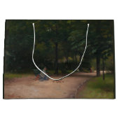 Grand Sac Cadeau Nourrir les oiseaux dans le parc (par Paul Peel) (Devant)