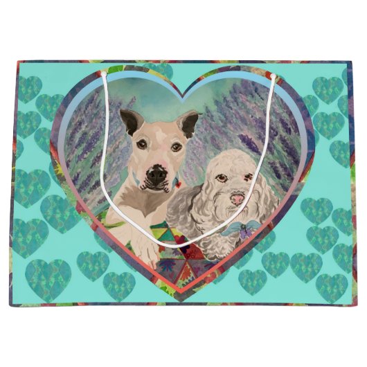 Grand Sac Cadeau Nous Heart Picnics (Devant)