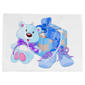 Grand Sac Cadeau Nouveau bébé garçon (Dos)