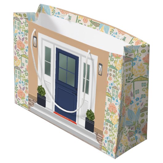 Grand Sac Cadeau Nouveau domicile (Dos Angle)