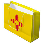 Grand Sac Cadeau Nouveau-Mexique État Drapeau (Devant Angle)