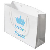 Grand Sac Cadeau Nouveau Prince - un bébé royal ! (Dos Angle)