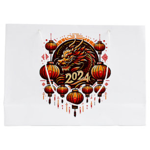 Grand Sac Cadeau nouvel an chinois 2024
