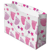 Grand Sac Cadeau Nouvelle fille (Dos Angle)