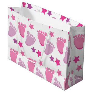 Grand Sac Cadeau Nouvelle fille