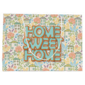 Grand Sac Cadeau Nouvelle maison Sweet Home (Dos)