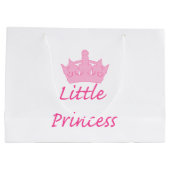 Grand Sac Cadeau Nouvelle Princesse - un Bébé Royal ! (Dos)