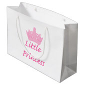 Grand Sac Cadeau Nouvelle Princesse - un Bébé Royal ! (Dos Angle)