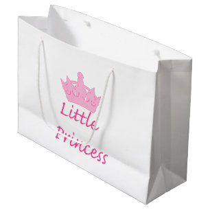 Grand Sac Cadeau Nouvelle princesse - un bébé royal !