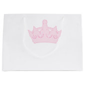 Grand Sac Cadeau Nouvelle Princesse - un Bébé Royal ! (Devant)