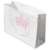 Grand Sac Cadeau Nouvelle Princesse - un Bébé Royal ! (Dos Angle)