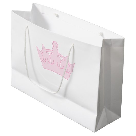 Grand Sac Cadeau Nouvelle Princesse - un Bébé Royal ! (Devant Angle)