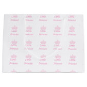 Grand Sac Cadeau Nouvelle Princesse - un Bébé Royal ! (Devant)