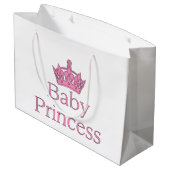 Grand Sac Cadeau Nouvelle Princesse - un Bébé Royal ! (Dos Angle)