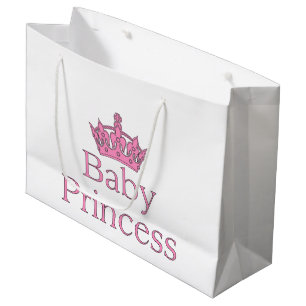 Grand Sac Cadeau Nouvelle princesse - un bébé royal !