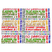 GRAND SAC CADEAU N'OUVREZ PAS "JUSQU'À NOËL ! (Devant)