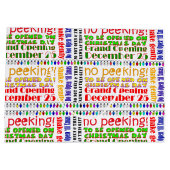 GRAND SAC CADEAU N'OUVREZ PAS "JUSQU'À NOËL ! (Dos)