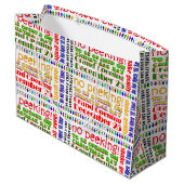 GRAND SAC CADEAU N'OUVREZ PAS "JUSQU'À NOËL ! (Dos Angle)