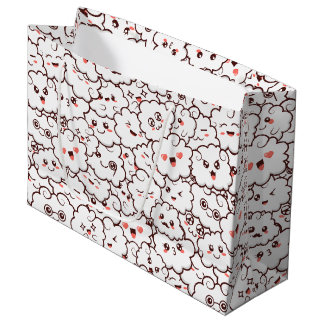 Grand Sac Cadeau Nuages Kawaii mignons