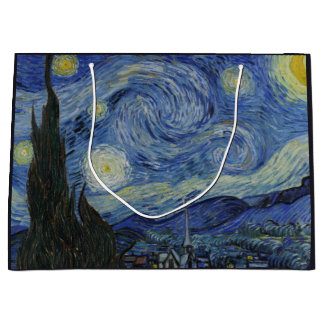 Grand Sac Cadeau Nuit étoilée par Vincent van Gogh