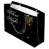 Grand Sac Cadeau Nuit silencieuse de Noël (Dos Angle)