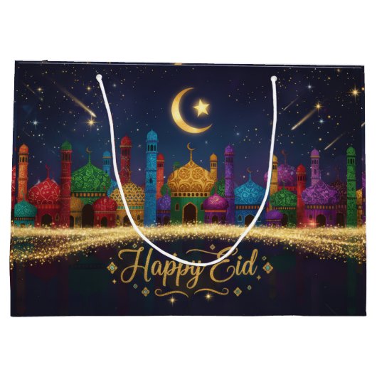 Grand Sac Cadeau Nuits étoilées Eid (Dos)