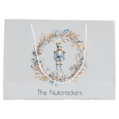 Grand Sac Cadeau Nutcracker aquarelle Noël (Dos)