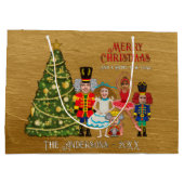 Grand Sac Cadeau Nutcracker Famille de cinq amusants Noël (Dos)