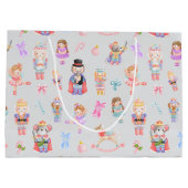 Grand Sac Cadeau Nutcracker Motif de Noël (Dos)