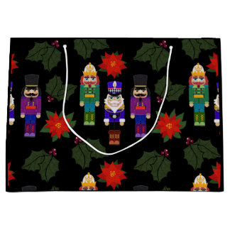 Grand Sac Cadeau Nutcrackers Christmas Gift Bag