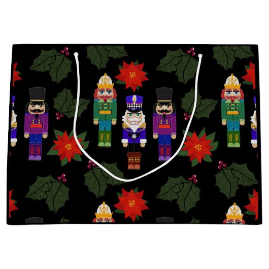 Grand Sac Cadeau Nutcrackers Christmas Gift Bag (Devant)