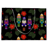 Grand Sac Cadeau Nutcrackers Christmas Gift Bag (Dos)
