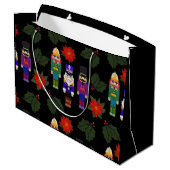 Grand Sac Cadeau Nutcrackers Christmas Gift Bag (Dos Angle)