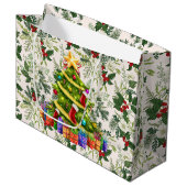 Grand Sac Cadeau O Christmas Tree Large Gift Bag (Devant Angle)