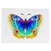 Grand Sac Cadeau Oeil de paon arc-en-ciel (Dos)