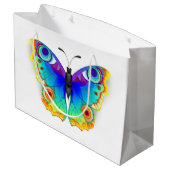 Grand Sac Cadeau Oeil de paon arc-en-ciel (Dos Angle)