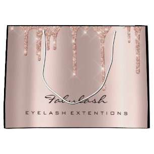 Grand Sac Cadeau Oeil Lashes Étincelants Lèvres Étincelantes Maquil