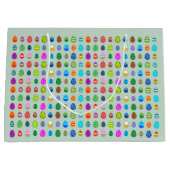 Grand Sac Cadeau OEufs de Pâques colorés (Devant)