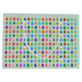 Grand Sac Cadeau OEufs de Pâques colorés (Dos)