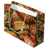 Grand Sac Cadeau Oeufs de pâques de Roumain (Devant Angle)