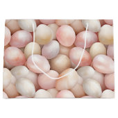 Grand Sac Cadeau Oeufs roses Pêche de Pâques (Devant)