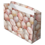 Grand Sac Cadeau Oeufs roses Pêche de Pâques (Dos Angle)