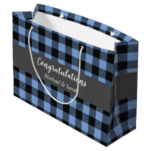 Grand Sac Cadeau Oh Deer Baby shower Blue Boy