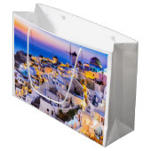 Grand Sac Cadeau Oia Santorini (Devant Angle)
