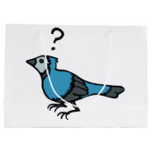 Grand Sac Cadeau Oiseau confuse (Dos)
